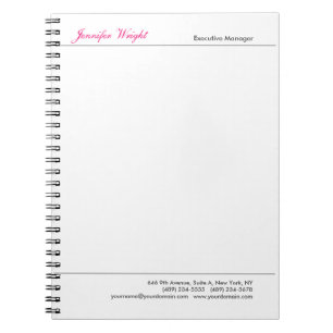 Carnet Calligraphie élégante minimaliste professionnelle