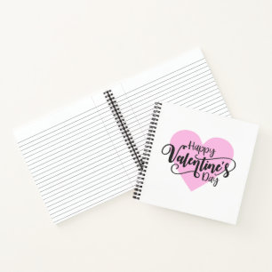 Carnet Calligraphie Heureuse Sainte-Valentin   Ordinateur