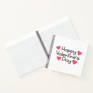 Carnet Calligraphie Heureuse Sainte-Valentin   Ordinateur