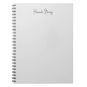 Carnet Calligraphie moderne minimaliste professionnelle