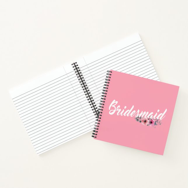 Carnet Calligraphie simple du Mariage de Bridesmaid | CAR (Intérieur)