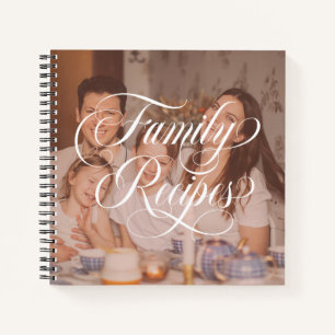 Carnet Calligraphie tourbillonnant Recettes familiales Ph