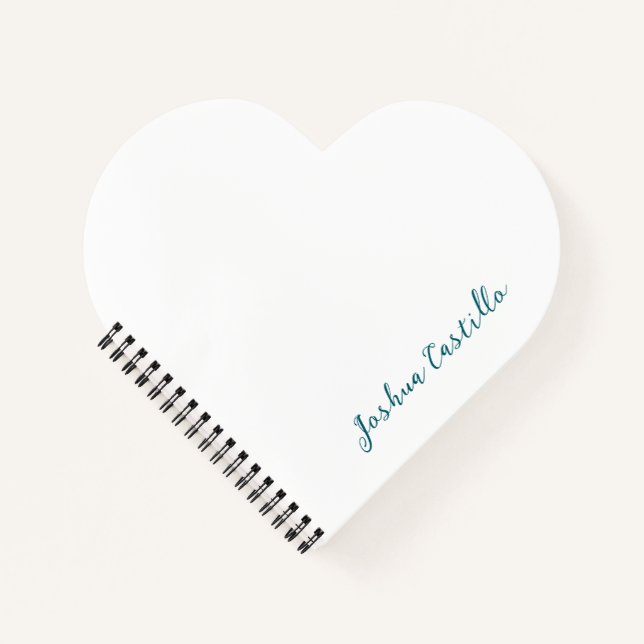 Carnet Calligraphy Simple Plain Professional Name (Devant)