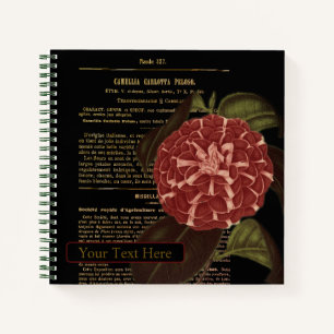 Carnet Camellia Carlotta Peloso Noir