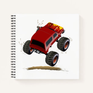 Carnet Camion monstre de dessin animé