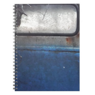 Carnet Camion vintage bleu clair et blanc