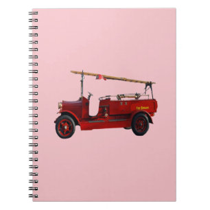 Carnet Camion Vintage Rouge Avec Échelle De Survol,