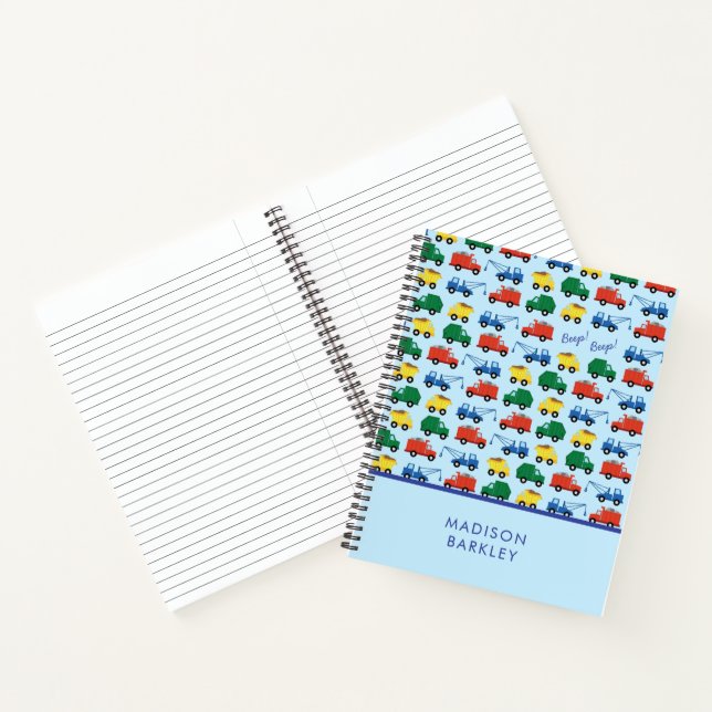 Carnet Camions de construction pour garçons Cute Kid's (Intérieur)