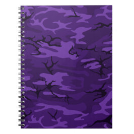 Carnet Camo violet foncé