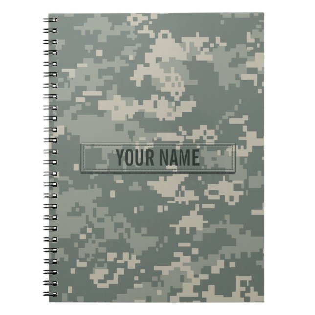 Carnet Camouflage ACU de l'armée sur mesure (Devant)