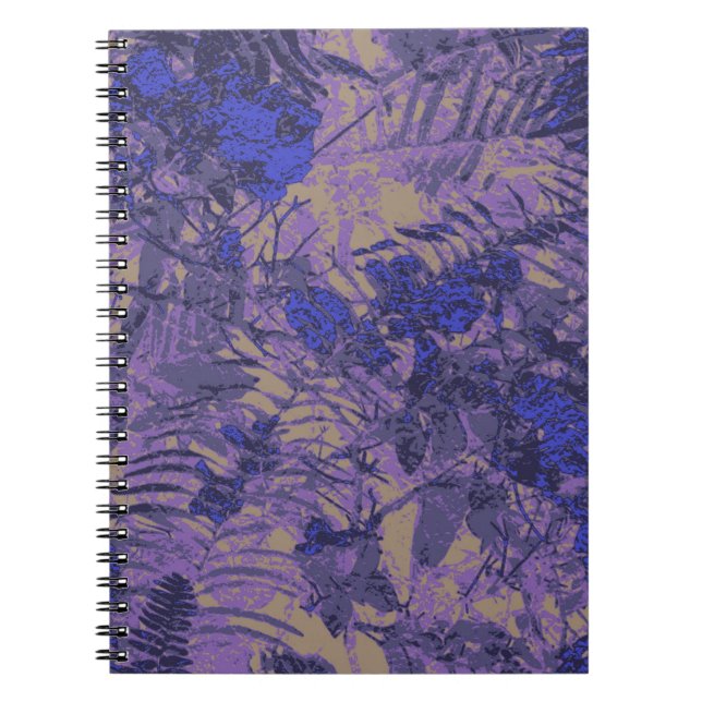 Carnet Camouflage contre la fleur bleue (Devant)