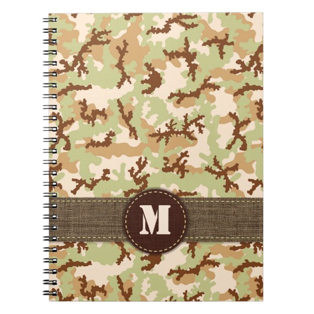 Carnet Camouflage du désert (Devant)