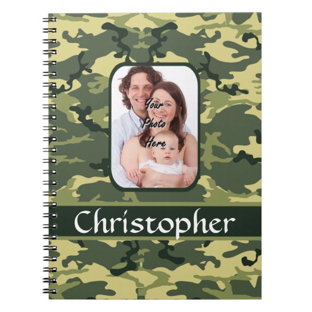 Carnet Camouflage forestier vert (Devant)