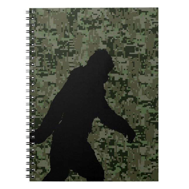 Carnet Camouflage noir de Digitals de silhouette de (Devant)