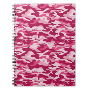 Carnet Camouflage rose