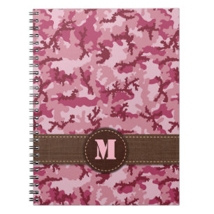 Carnet Camouflage rose