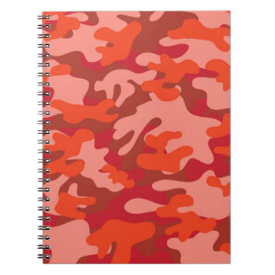 Carnet Camouflage rouge
