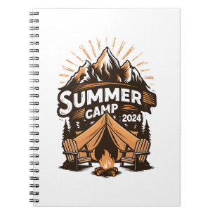 Carnet Camp d'été 2024 Vacances de camping d'été Correspo