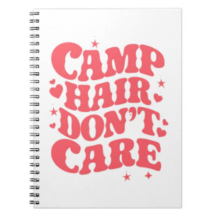 Carnet Camp Hair Ne vous souciez pas Camping d'été Filles