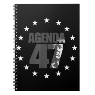 Carnet Campagne de réélection patriotique Agenda 47 Trump