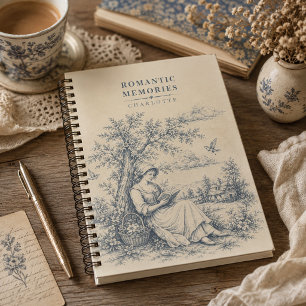 Carnet Campagne Française Lecture Dame Personnalisée