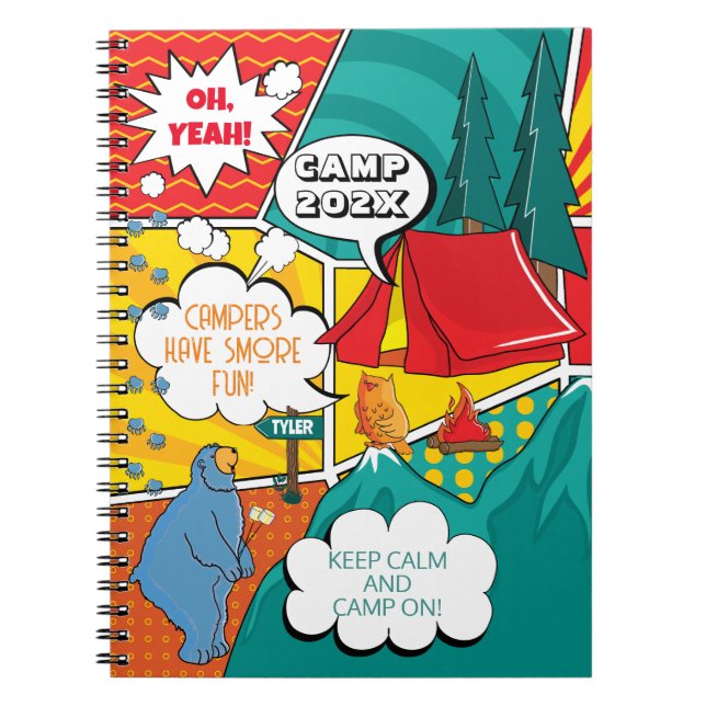 Carnet Camps d'été Pop Art pour enfants (Devant)