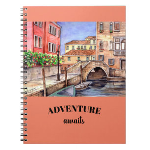 Carnet Canal de Venise - Encre et lavis aquarelle