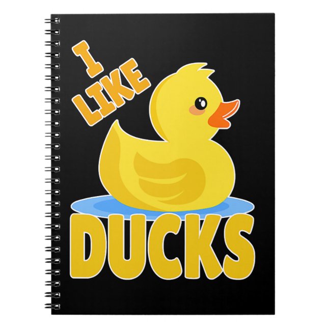 Carnet Canard canard canard en caoutchouc jaune canard de (Devant)