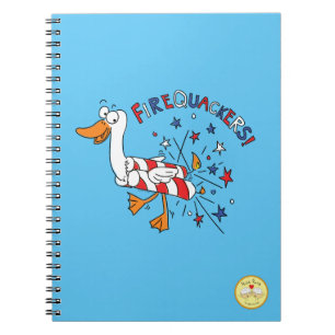 Carnet Canard drôle du 4 juillet mignon pour enfants