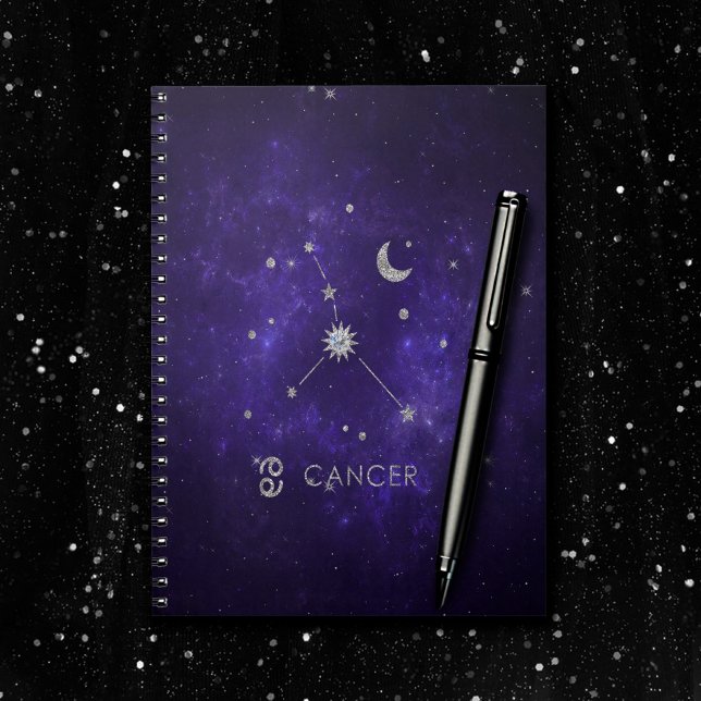 Carnet Cancer du pourpre du zodiaque | Horoscope d'astrol (Créateur téléchargé)