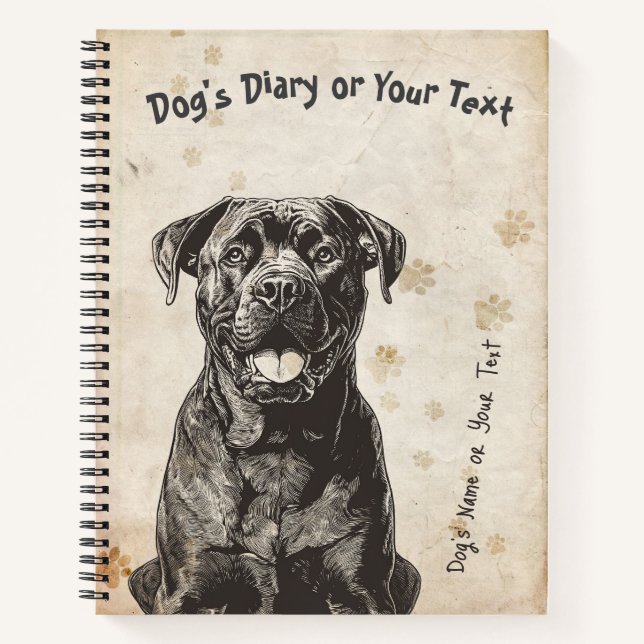 Carnet Cane Corso's Diary (Devant)