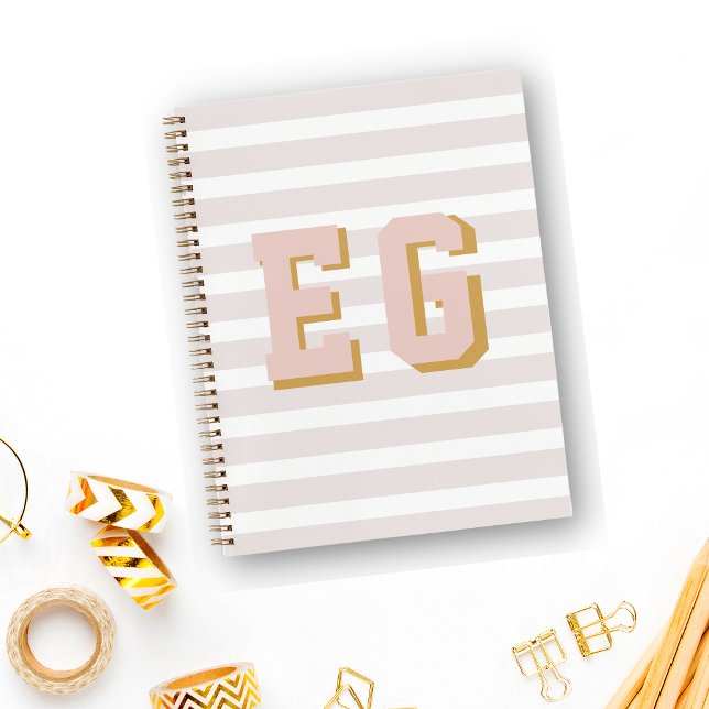 Carnet Canevas Chic Pink Preppy (Créateur téléchargé)