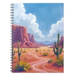 Carnet Canyon du désert | Paysage naturel de cactus