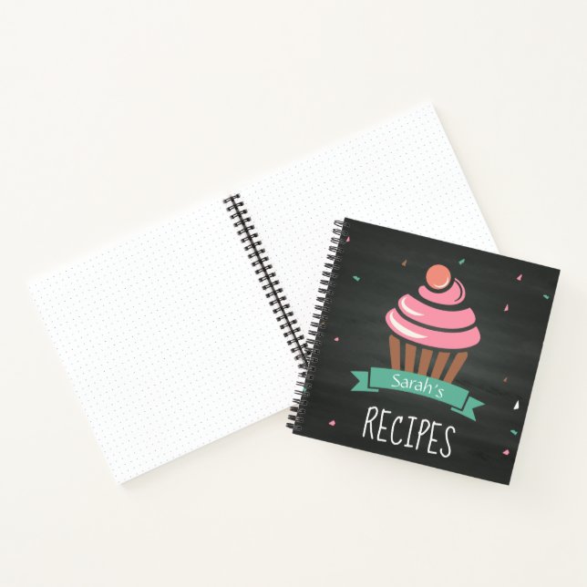 Carnet Caoutchouc Chalkboard Famille Personnalisée Recett (Intérieur)