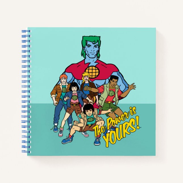 Carnet Captain Planet Group Graphic - La Puissance Est À  (Devant)
