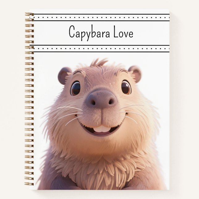 Carnet Capybara Love (Devant)