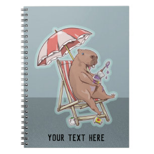 Carnet Capybara Manger Yogourt