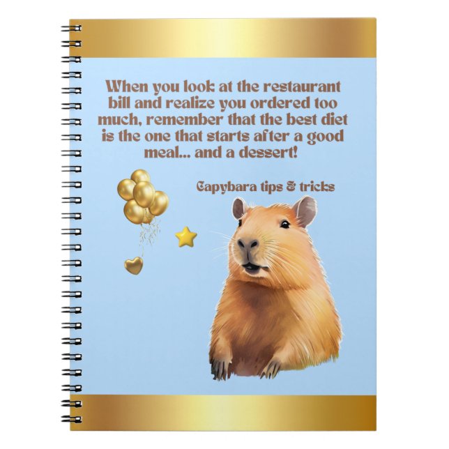 CARNET CAPYBARA NOTEBOOK- 7 (Devant)