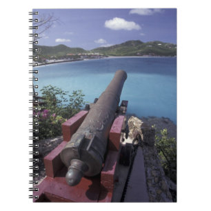 Carnet CARAÏBES, St. Barts, Connon visant dans la baie de