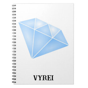 Carnet Carat diamant bleu brillant