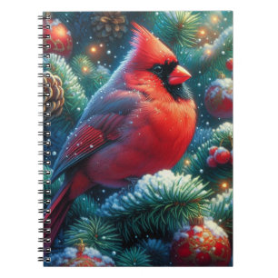 Carnet Cardinal de Noël/hiver