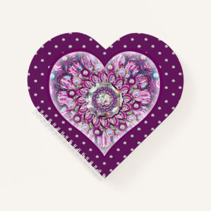 Carnet Cardinal Red Rosace