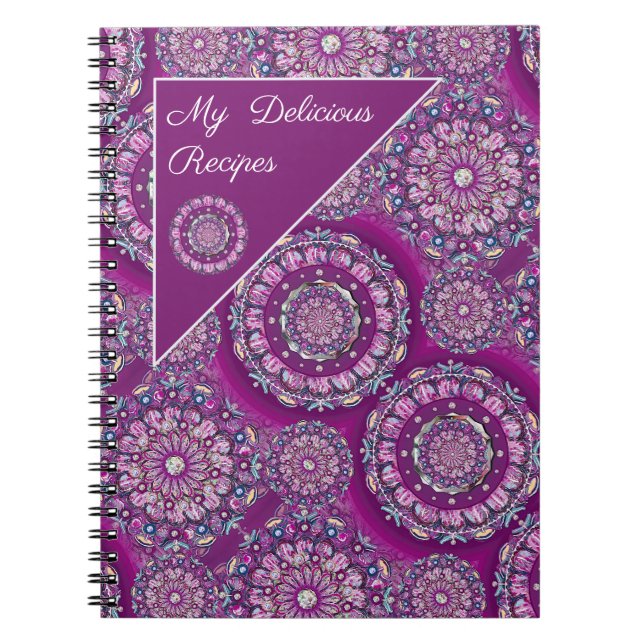 Carnet Cardinal rouge Rosace (Devant)