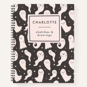Carnet Caricature Cute personnalisée Halloween Éffrayant 