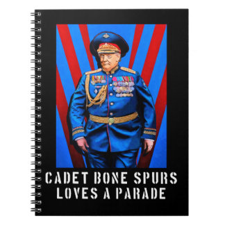 Carnet Caricature de Donald Trump - dents d'os de cadet