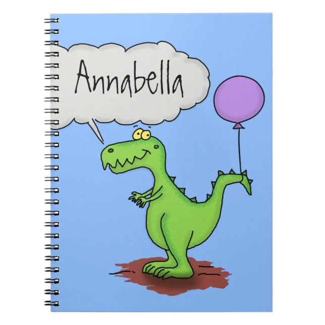 Carnet Caricature de dragon dragon drôle et vert respiran (Devant)