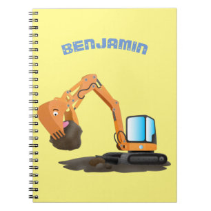 Carnet Caricature de la pelle orange