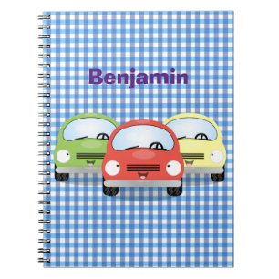 Carnet Caricature de voitures Cute kawaii