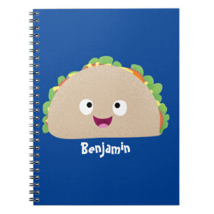 Carnet Caricature joli sourire taco dessin animé