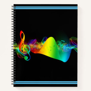 Carnet Carnet-Abstrait Art Music Imprimer